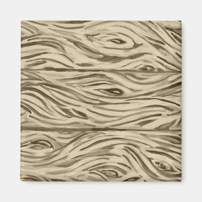 Wood Grain Board French Oak Wine Barrel magnet (Front)
