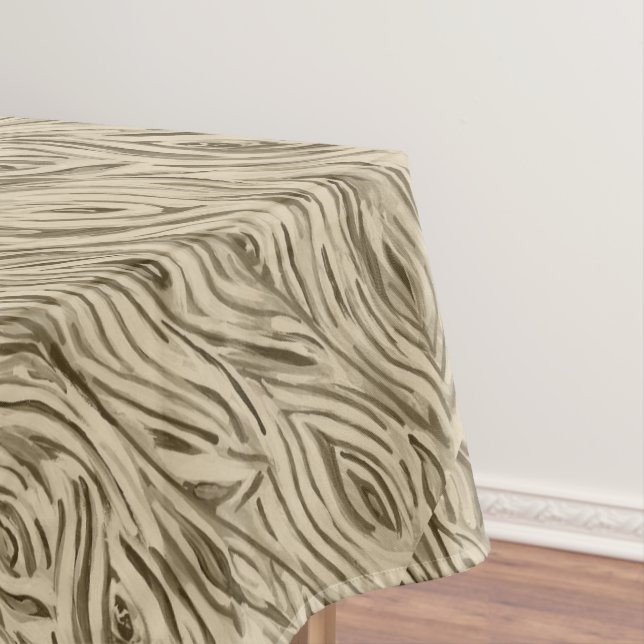 Wood Grain Board French Oak Wine Barrel tablecloth (In Situ)