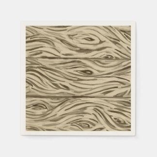 Wood Grain Board French Oak Wine paper napkin