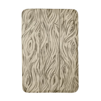 wood grain board planks bath mat