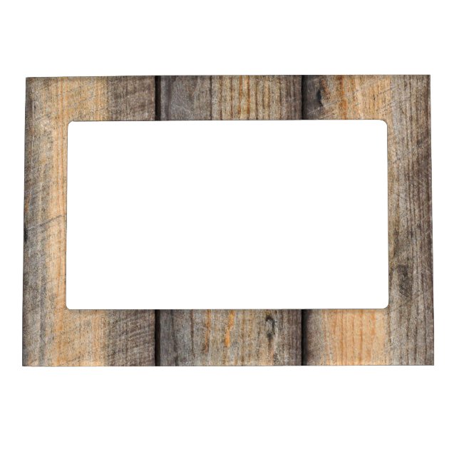 Wood Grain Boards Design 5x7 Magnetic Frame (Front)