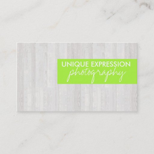 Customizable Wood Grain Business Card