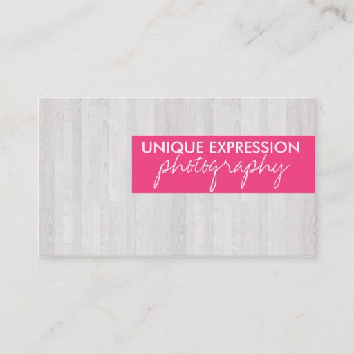 Customizable Wood Grain Business Card