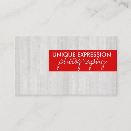 Customizable Wood Grain Business Card