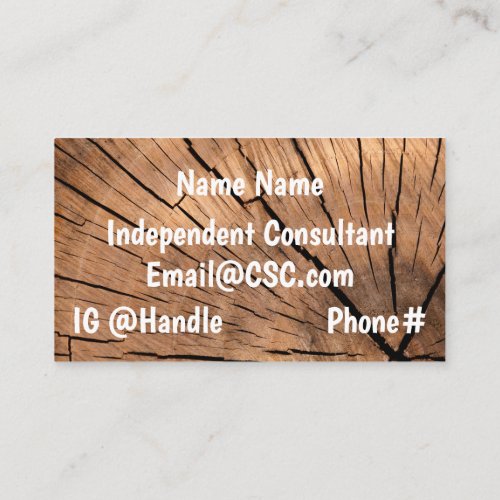 Wood Grain Business Card two_sided Woodwork