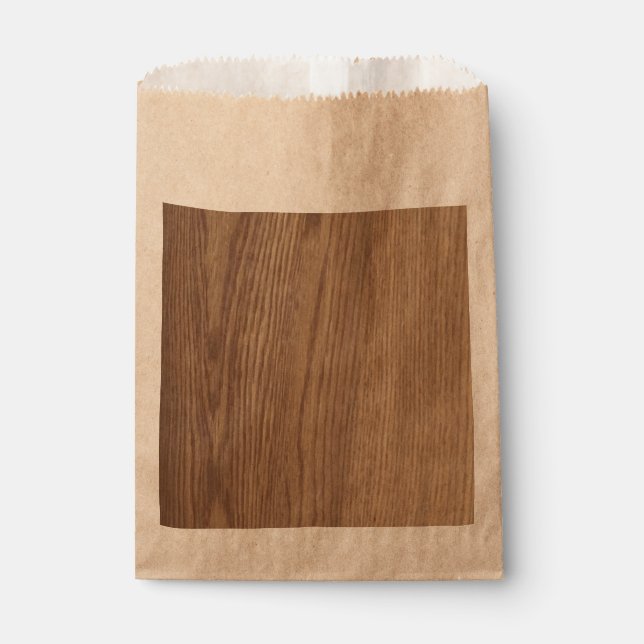 Wood Grain Favor Bags  (Front)