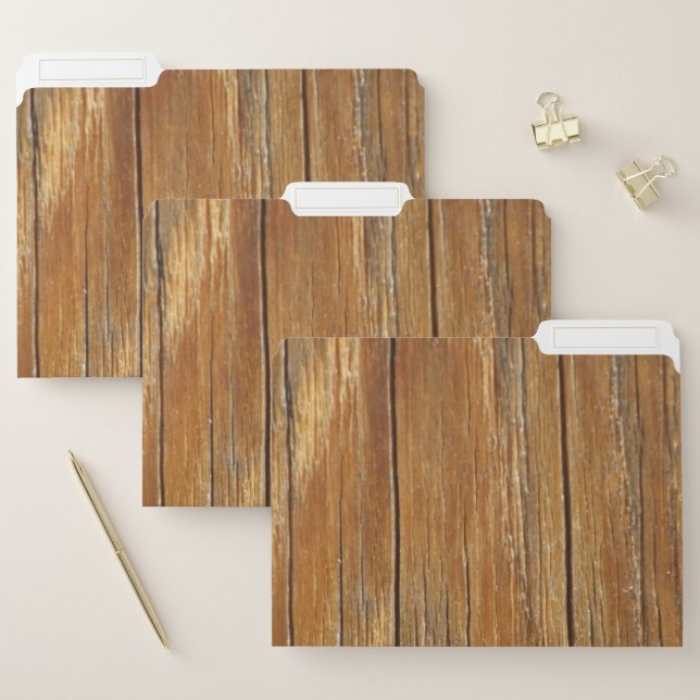 Wood Grain File Folder (Set)