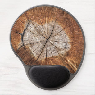 Wood Grain Gel Mouse Pad