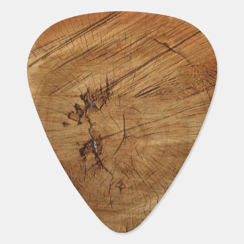 Wood Grain Guitar Pick