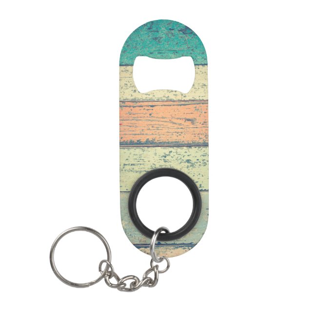 Wood Grain Keychain Bottle Opener (Front)