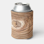 Wood Grain Knothole Can or Bottle Cooler