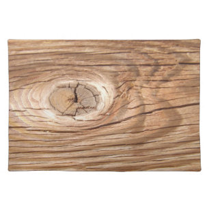Wood Grain Knothole Placemat