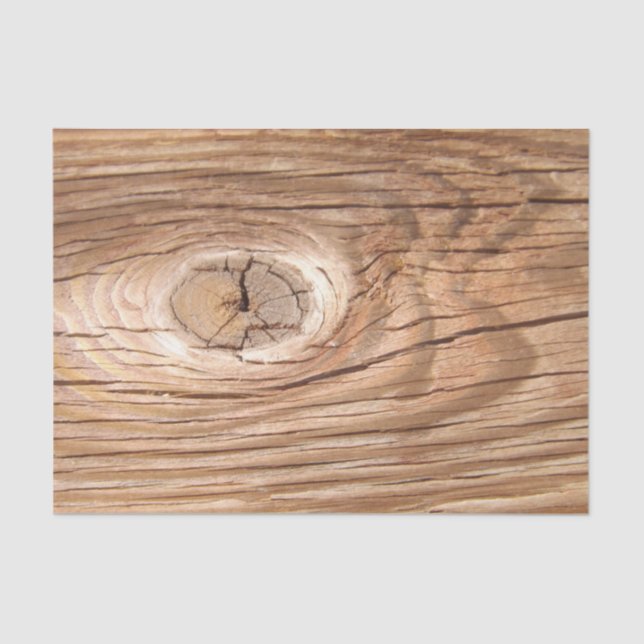 Wood Grain Knothole Tissue Paper (Front)