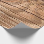 Wood Grain Knothole Wrapping Paper (Corner)