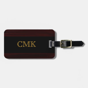 Wood Grain Look Luggage Tag