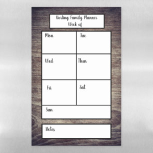 Wood Grain Magnetic Dry Erase Sheet