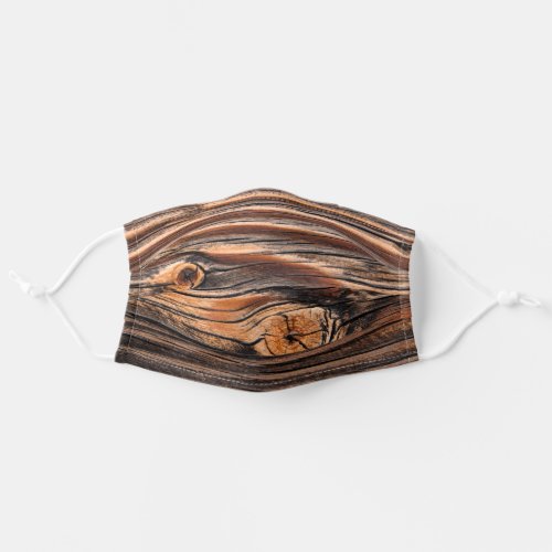 Wood Grain Pattern Adult Cloth Face Mask