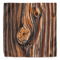 Wood Grain Pattern Bandana