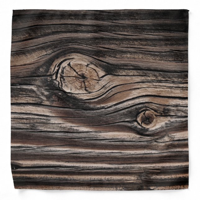 Wood Grain Pattern Bandana (Front)