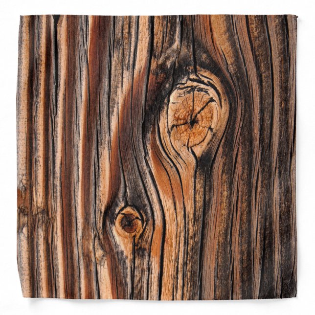 Wood Grain Pattern Bandana (Front)