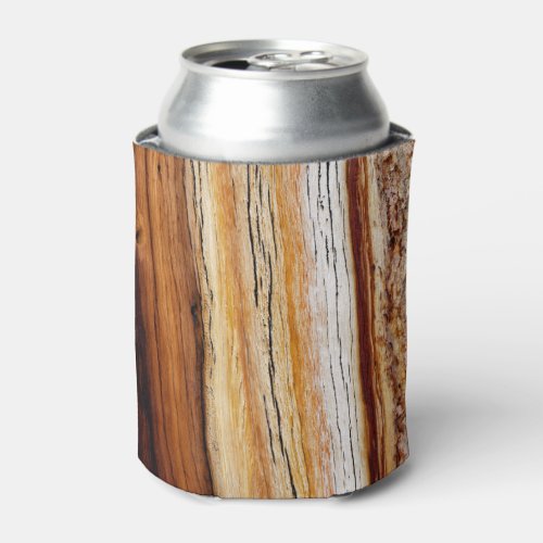 Wood Grain Pattern  Can Cooler
