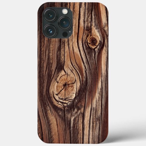 Wood Grain Pattern  iPhone 13 Pro Max Case