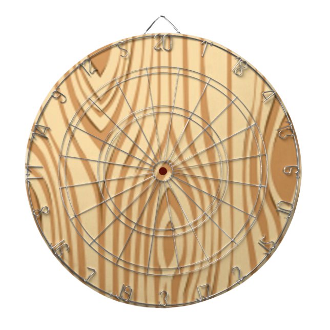 WOOD GRAIN PATTERN DART BOARD (Front)