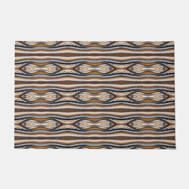 Wood Grain Pattern Doormat (Front)