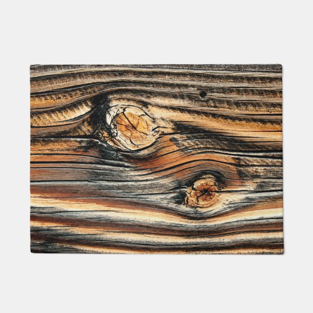 Wood Grain Pattern  Doormat (Front)