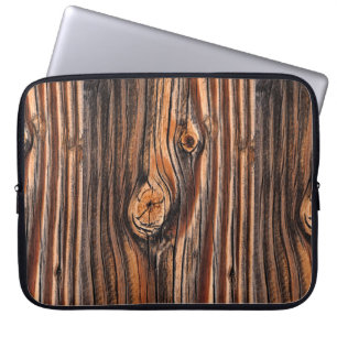 Wood Grain Pattern Laptop Sleeve