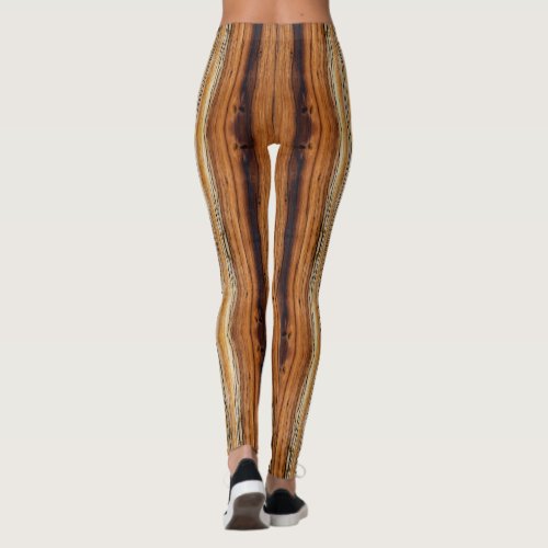 Wood Grain Pattern   Leggings