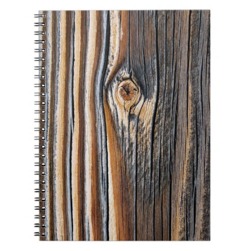 Wood Grain Pattern Notebook