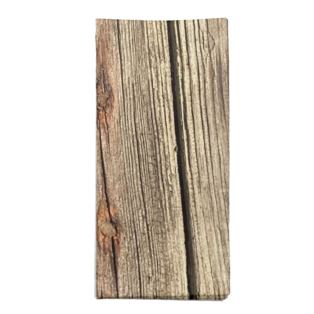 WOOD GRAIN PATTERN PHOTO CLOTH NAPKINS (Folded)