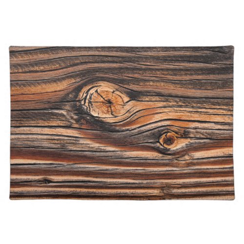 Wood Grain Pattern Placemat