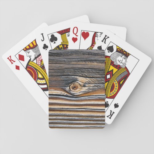 Wood Grain Pattern Playing Cards