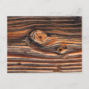 Wood Grain Pattern Postcard