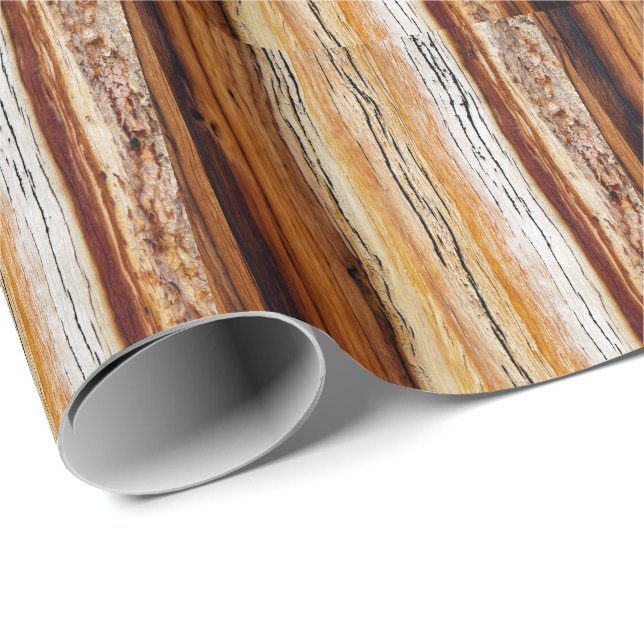 Wood Grain Pattern Wrapping Paper (Roll Corner)