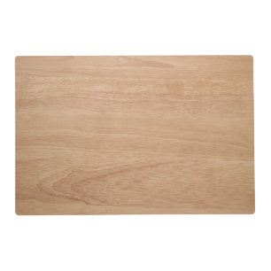 Wood grain placemat