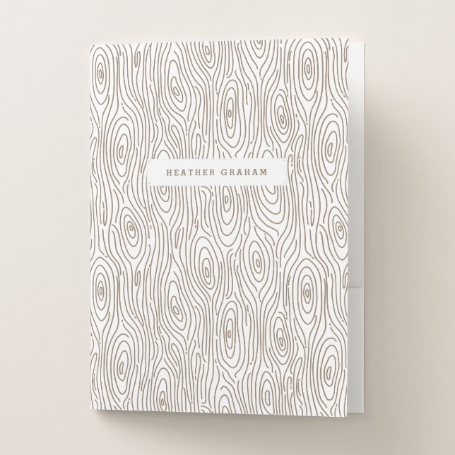 Wood Grain Pocket Folder (Front)