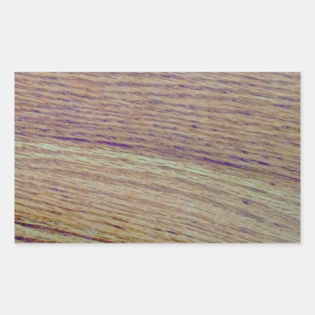 Wood Grain Rectangular Sticker (Front)