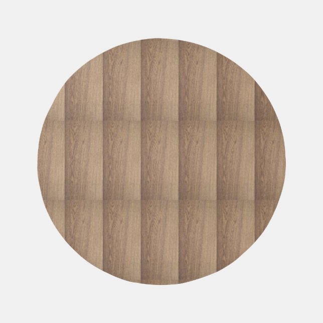 Wood Grain Round Outdoor Rug  (Front)