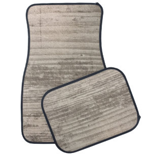 Wood Grain Rustic Light Brown Car Floor Mat