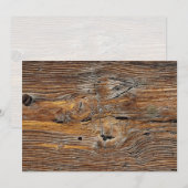 Wood grain, sheet of weathered timber (Front/Back)