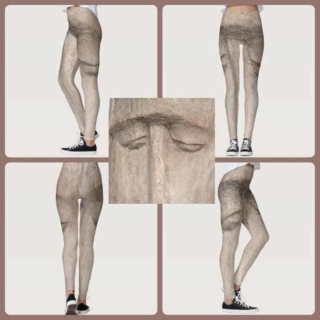 Wood Grain Soulful Eyes Leggings (Creator Uploaded)