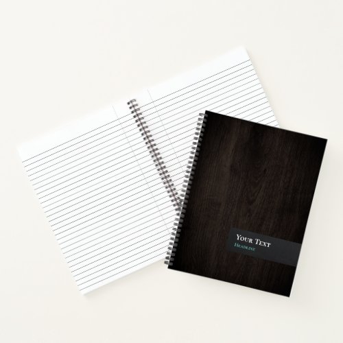 Wood Grain Spiral Notebook