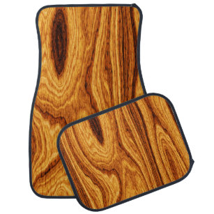 wood grain car floor mats