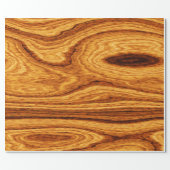 Wood Grain Texture Background Wrapping Paper (Flat)
