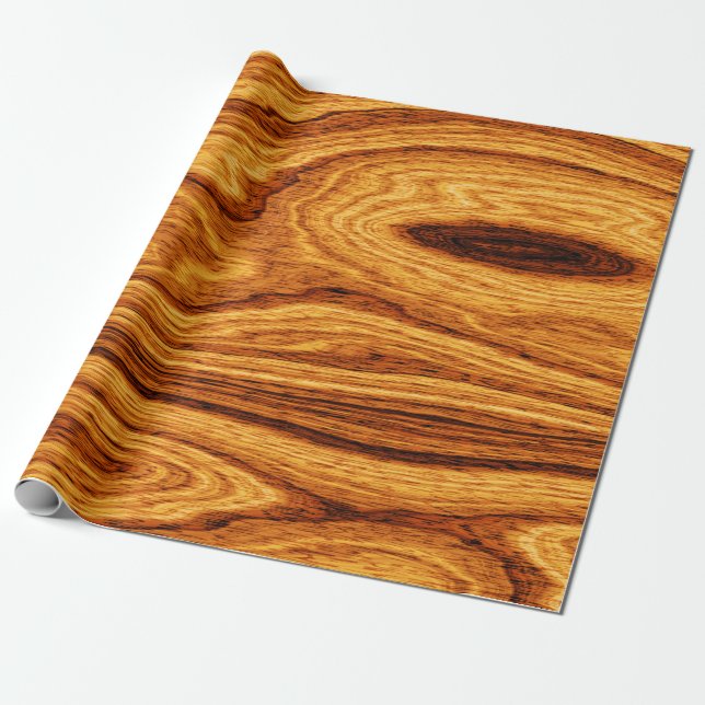 Wood Grain Texture Background Wrapping Paper (Unrolled)