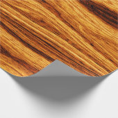 Wood Grain Texture Background Wrapping Paper (Corner)
