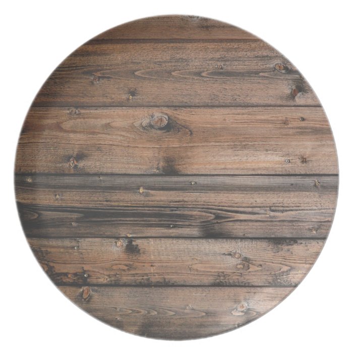 Wood Grain Texture Dinner Plate Zazzle